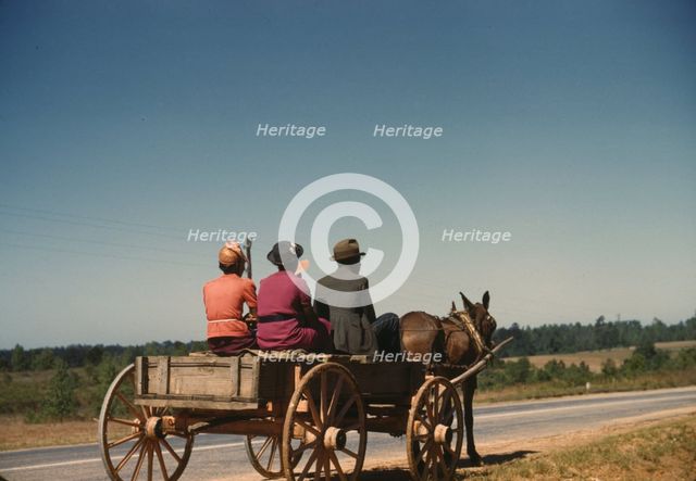 Going to town on Saturday afternoon, Greene Co., Ga., 1941. Creator: Jack Delano.