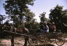 Going to town on Saturday afternoon, Greene County, Georgia, 1941. Creator: Jack Delano