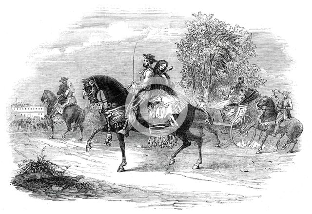 Going to the Bull Fight, 1845. Creator: Unknown.