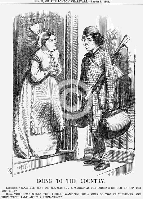 'Going to the Country', 1868. Creator: John Tenniel.