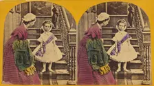 Going to the Party., 1870s. Creator: Charles A. Beckford