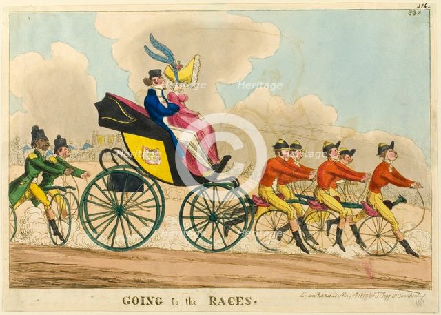Going to the Races, published May 14, 1819. Creator: William Heath.