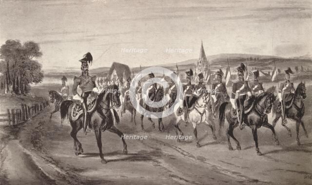 'Going to the Review (16th Lancers)', 1850 (1909). Creator: John Harris the Younger.