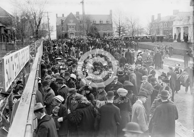 Going to Yale game at Princeton, 1910. Creator: Bain News Service.