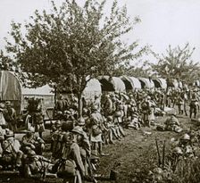 Going up the line to Verdun, northern France, c1914-c1918