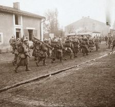 Going up the line to Verdun, northern France, c1914-c1918