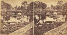 Golbourn Punt at Seymour, Australia, 1860s. Creator: Unknown