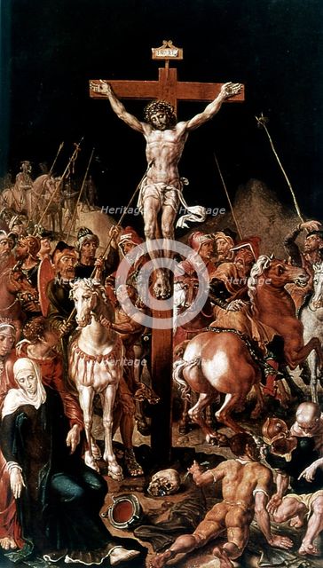 'Golgotha' ('Calvary'), 16th century. Artist: Maerten van Heemskerck