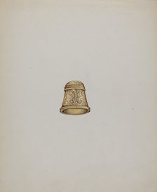 Gold Thimble, c. 1937. Creator: George Seideneck