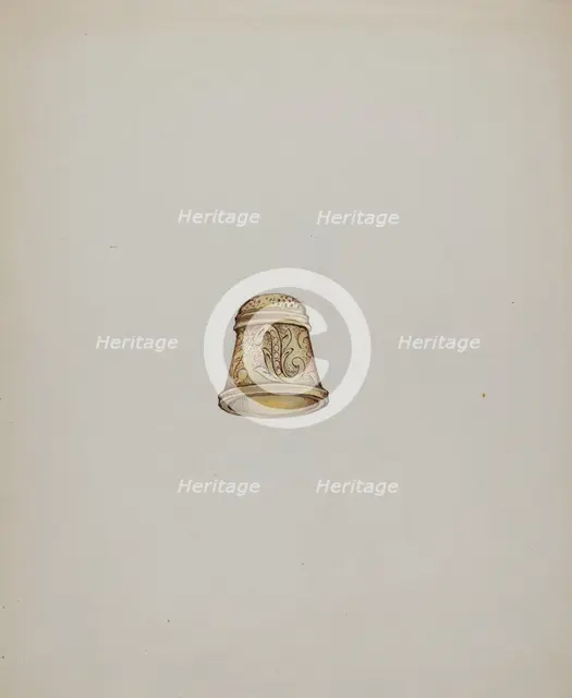Gold Thimble, c. 1937. Creator: George Seideneck.