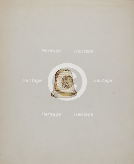 Gold Thimble, c. 1937. Creator: George Seideneck.