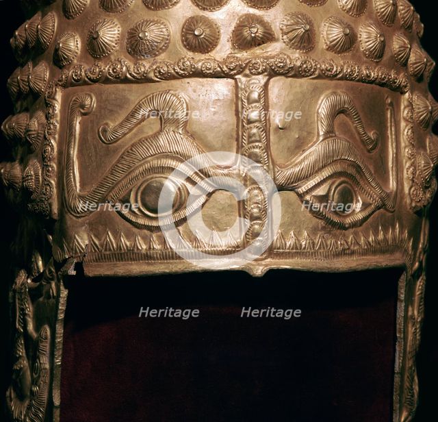 Gold Thraco-Getic helmet, 4th century BC. Artist: Unknown