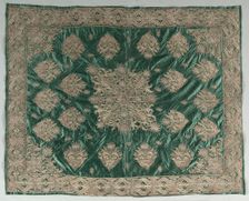 Gold-Thread Embroidered Cover, 1800s. Creator: Unknown