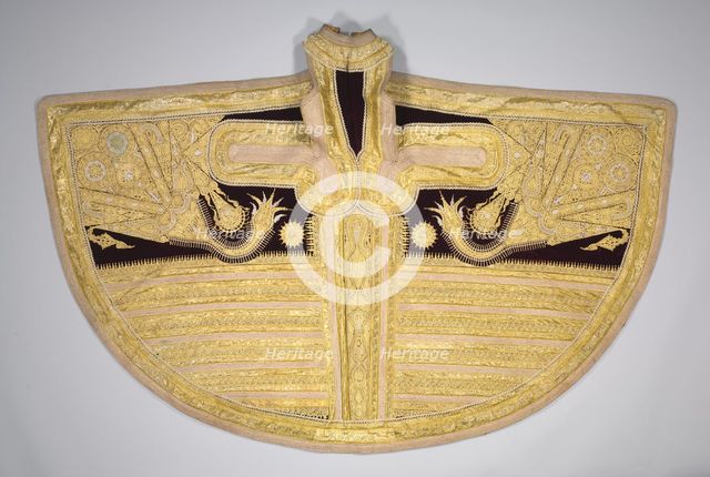 Gold-Thread Embroidered Garment for a Woman, late 1800s. Creator: Unknown.