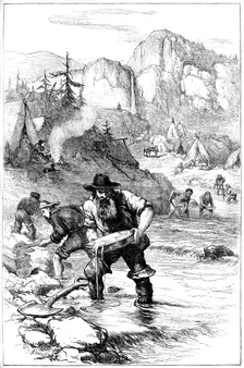 Gold washing in California, c1840s (c1880)
