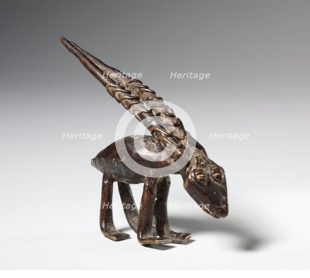 Gold Weight : Antelope, 1800s. Creator: Unknown.