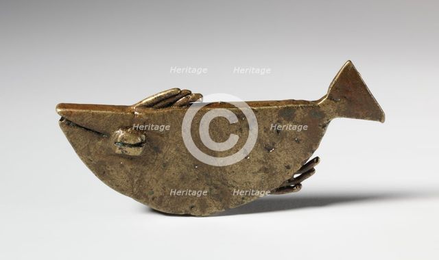 Gold Weight: Fish, 1800s. Creator: Unknown.