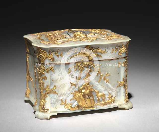 Gold and Mother-of-Pearl Box, c. 1765. Creator: Unknown.