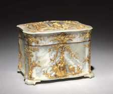 Gold and Mother-of-Pearl Box, c. 1765. Creator: Unknown