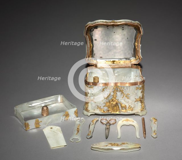 Gold and Mother-of-Pearl Box, c. 1765. Creator: Unknown.