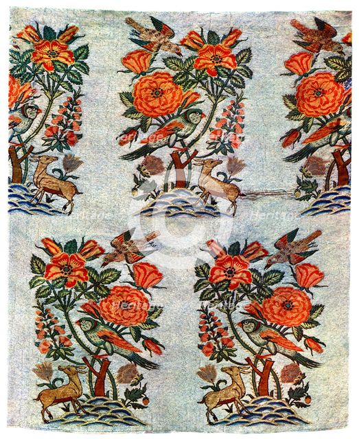 Gold and silver brocade from Isfahan, Iran, early 17th century, (1931). Artist: Unknown