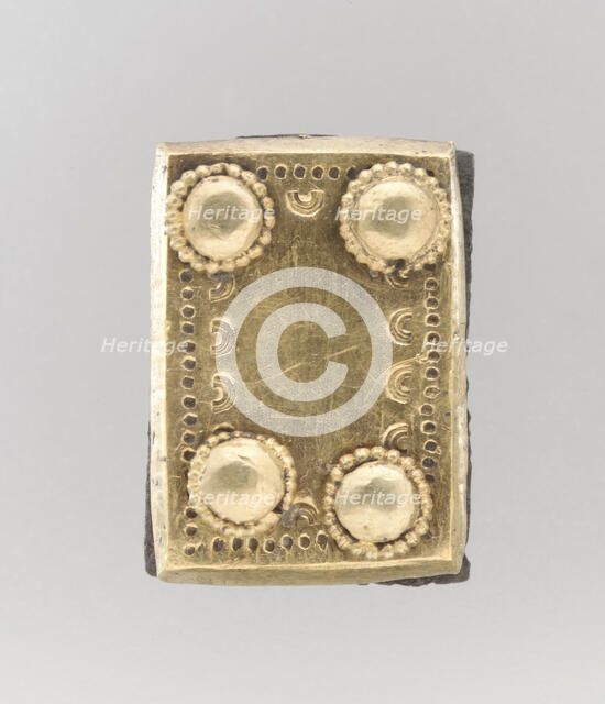 Gold Back Plate, Langobardic, ca. 600. Creator: Unknown.