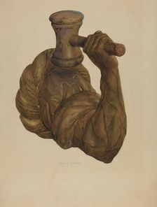 Gold Beater's Sign, c. 1938. Creator: Elmer G Anderson