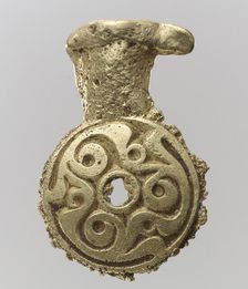 Gold Belt Mount (Miscast and Unfinished), Avar, 700s. Creator: Unknown