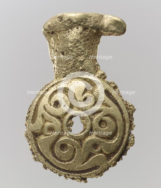 Gold Belt Mount (Miscast and Unfinished), Avar, 700s. Creator: Unknown.