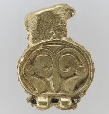 Gold Belt Mount (Miscast and Unfinished), Avar, 700s. Creator: Unknown