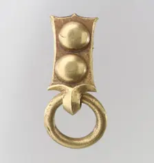 Gold Belt Mount with Loop, Avar, 700s. Creator: Unknown
