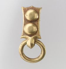 Gold Belt Mount with Loop, Avar, 700s. Creator: Unknown