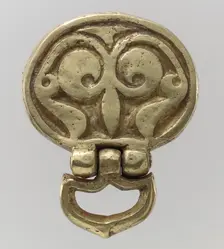 Gold Belt Mount with Loop, Avar, 700s. Creator: Unknown