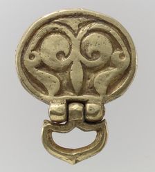 Gold Belt Mount with Loop, Avar, 700s. Creator: Unknown