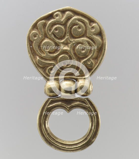 Gold Belt Mount with Loop, Avar, 700s. Creator: Unknown.