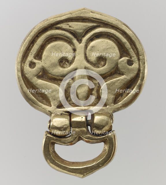 Gold Belt Mount with Loop, Avar, 700s. Creator: Unknown.