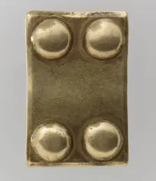 Gold Belt Mount with Rivets, Avar, 700s. Creator: Unknown