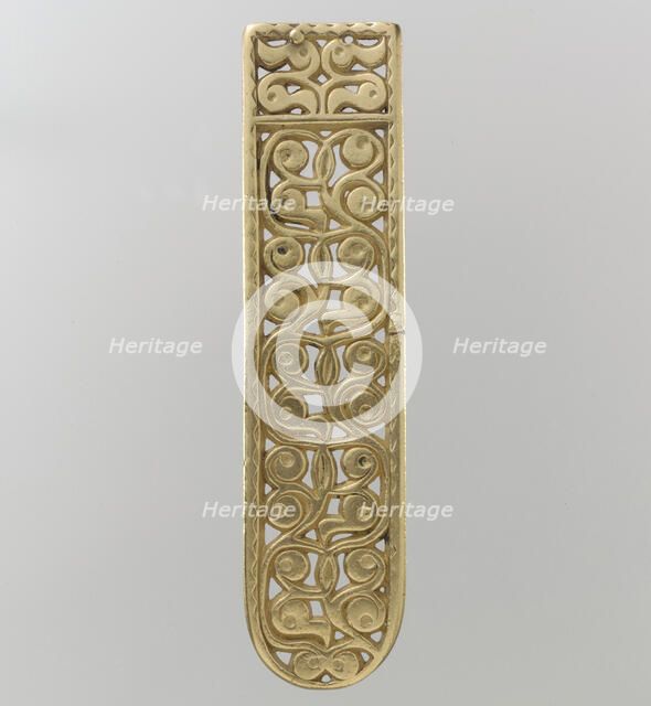 Gold Belt End, Avar, 700s. Creator: Unknown.