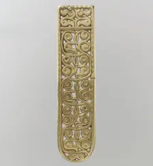 Gold Belt End, Avar, 700s. Creator: Unknown