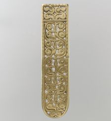 Gold Belt End, Avar, 700s. Creator: Unknown
