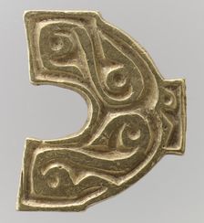 Gold Belt-Hole Guard, Avar, 700s. Creator: Unknown