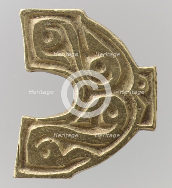 Gold Belt-Hole Guard, Avar, 700s. Creator: Unknown.