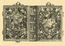 Gold book cover, 19th century, (1881). Creator: John Watkins