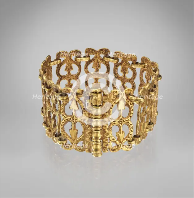 Gold Bracelet, Byzantine, ca. 650. Creator: Unknown.