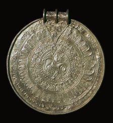 Gold bracteate from a fifth century Norwegian hoard, 6th century