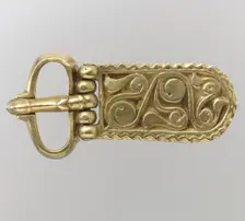 Gold Buckle, Avar, 700s. Creator: Unknown