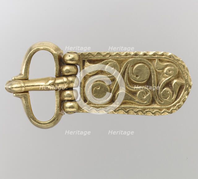 Gold Buckle, Avar, 700s. Creator: Unknown.