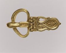 Gold Buckle, Langobardic or Byzantine, 6th-7th century. Creator: Unknown