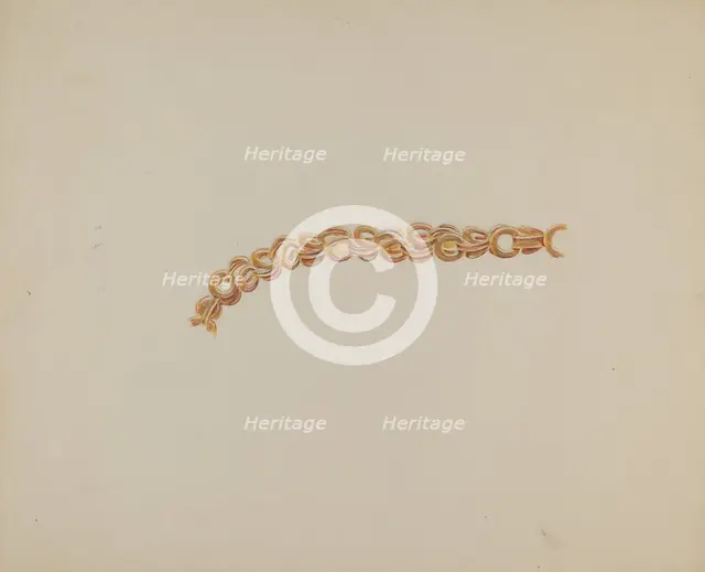 Gold Chain, c. 1937. Creator: Dorothy Posten.