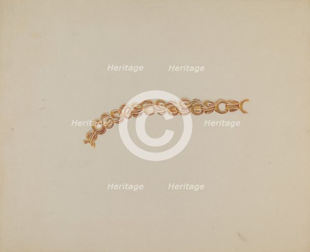 Gold Chain, c. 1937. Creator: Dorothy Posten.